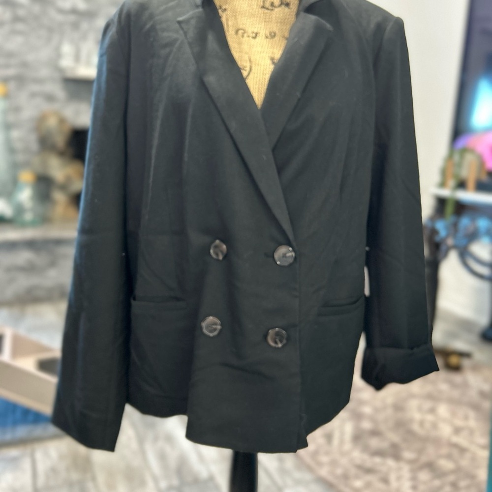 LC Lauren Conrad Elegant Black Suit Jacket